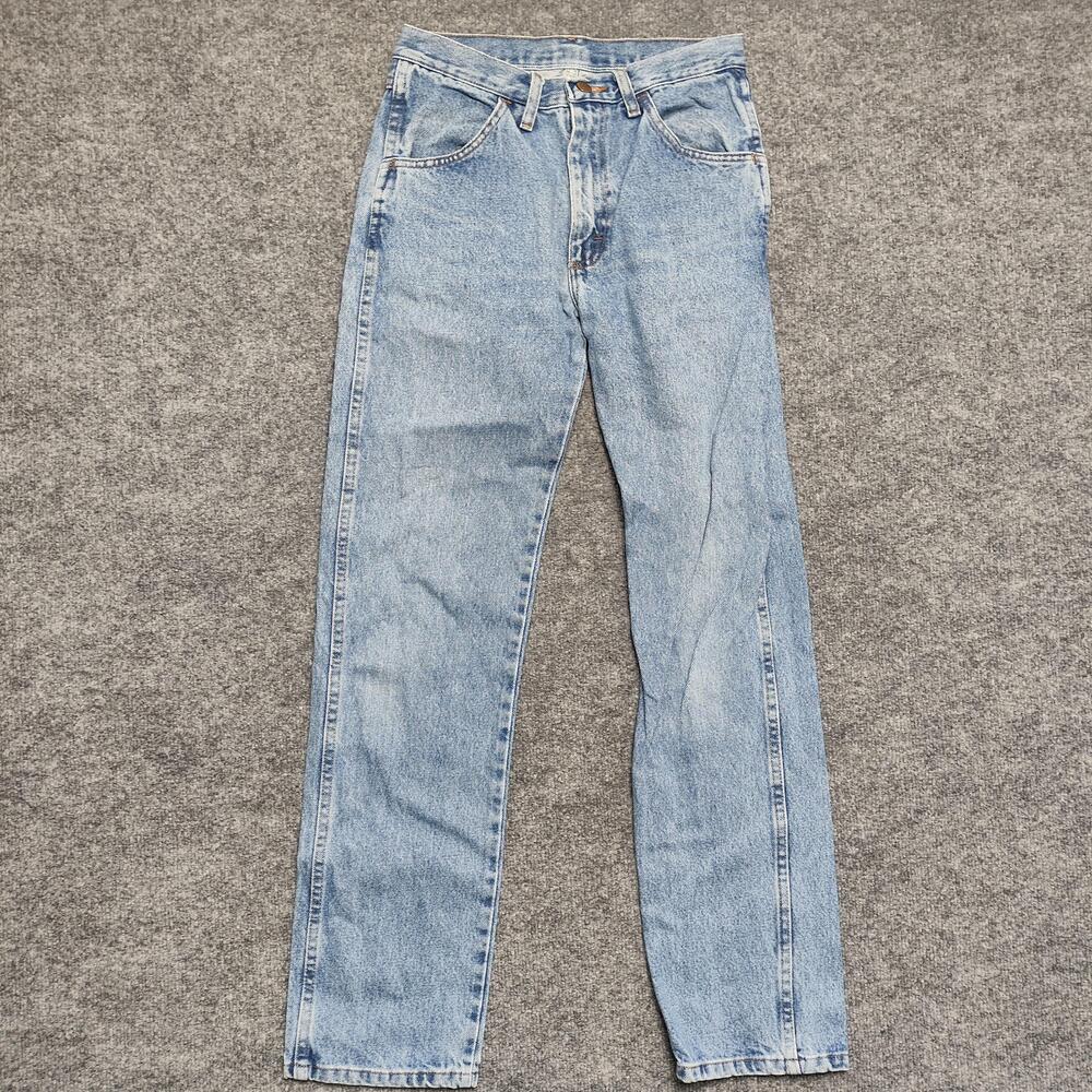Rustler Jeans Mens 29x32 Light Wash Blue Regular Straight Denim Pants 87619